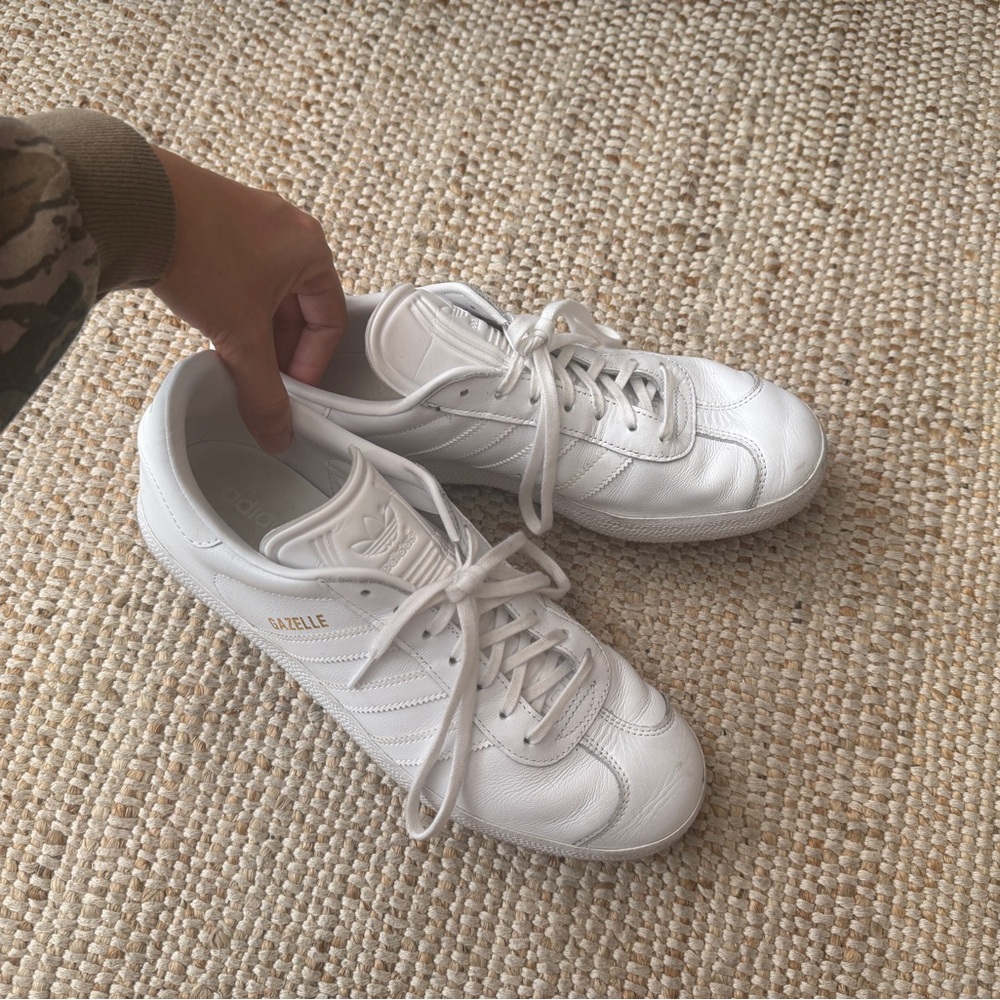 Adidas White Gazelle Sneakers